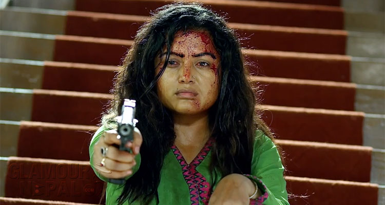 Rekha Thapa in Nepali movie, Tathastu